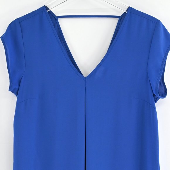 DR2 V-Neck V-Back Cap Sleeve Blouse #AF17 - Picture 3 of 10